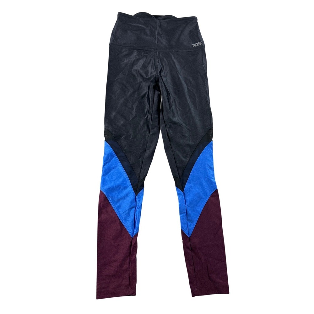 Pink Victoria's Secret Ultimate Leggings Women XS Multi Color Colorblock Yoga